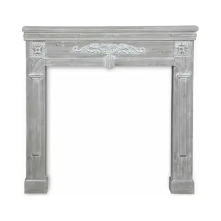 Kaminmantel Mit Gekalkter Holzoptik - Sweeek