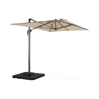 Sweeek - Rechthoekige Zweefparasol 2x3m - Kantelbare, Inklapbare En 360° Draaibare Vrijstaande Parasol - Antibes