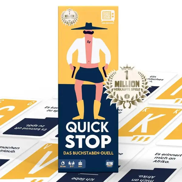 Atm Gaming Quickstop - Het Boeken-duell - Kaartspel Voor Jongeren En Volwassenen - Snel En Verantwoord - 2 Tot 7 Spelers - Kaartspel Vanaf 10 Jaar - thumbnail