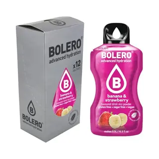 Bolero Suikervrije Limonade Sticks Banana & Strawberry - 12 X 3g