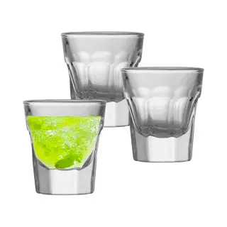 Uniglass Shotglaasjes Marocco - 30 Ml - 6x Stuks - Borrelglazen - H5, 5 X D4, 9 Cm - Shotglazen