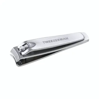 Tweezerman Stainless Steel Nagelknipper – Professionele Rvs Fingernail Clipper Met Gebogen Precisieblad - Scherpe Snijranden Voor Nauwkeurig Knippen
