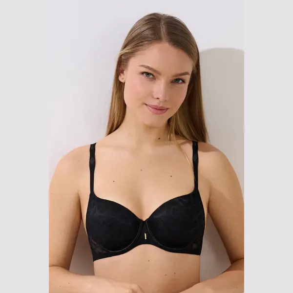 Zwarte Voorgevormde Beugel Bh Lisca Opal B - E - Zwart - Maat - 100D thumbnail