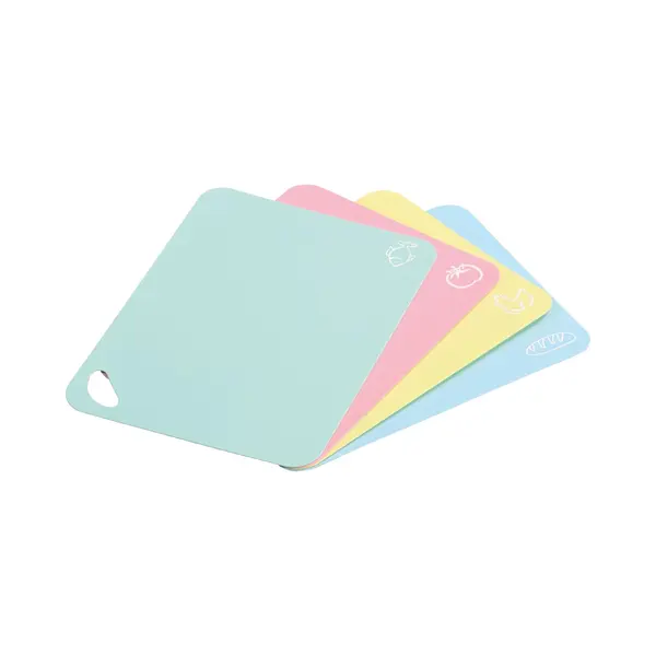 Kesper | Flexible Schneidunterlage, 4er Set, Material, Kunststoff (Pe), Maße, 38 X 29 X 0, 2 Cm, Farbe, Mint, Rosé, Gelb, Türkis | 30590 thumbnail