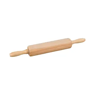 Kesper Deegroller Rolstok Met Handvat - Fsc® Beukenhout Antikleef Hout - 44x6x6 Cm - Deegrolstok Draaiende Roller - Rolgedeelte 25xØ6.3