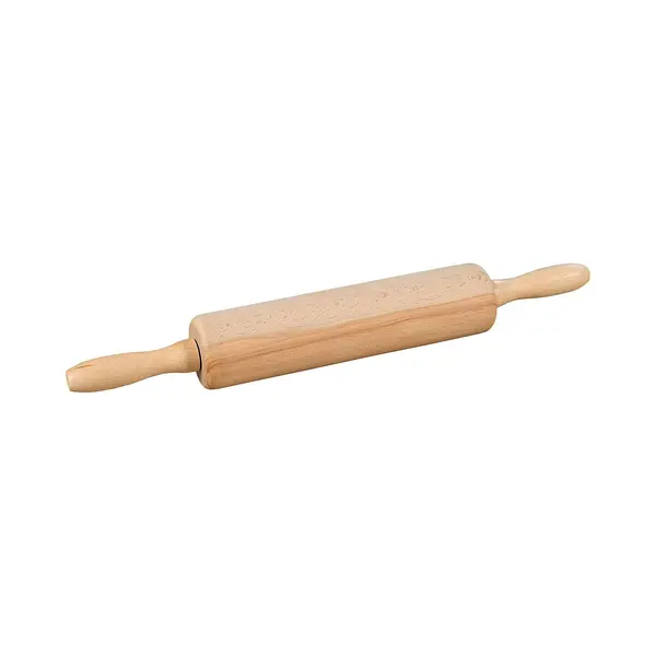 Kesper Deegroller Rolstok Met Handvat - Fsc® Beukenhout Antikleef Hout - 44x6x6 Cm - Deegrolstok Draaiende Roller - Rolgedeelte 25xØ6.3 thumbnail