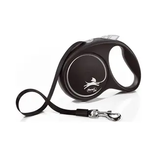 Flexi Neon 5 m Zwart Hond Intrekbare riem