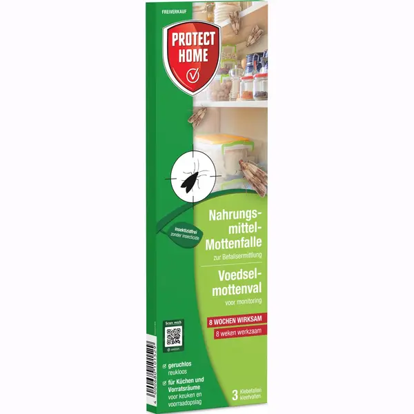 Bayer Nahrungsmittel Mottenfalle - Klebefalle Ohne Wirkstoff - Sicher Für Kinder Und Haustiere - 3 Fallen In 1 Packung thumbnail