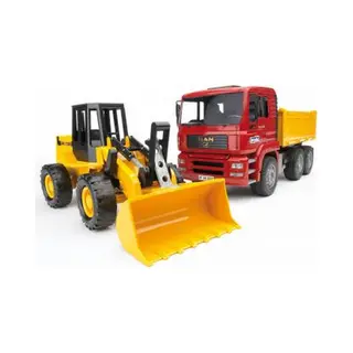 Bruder Construction truck with articulated road loader