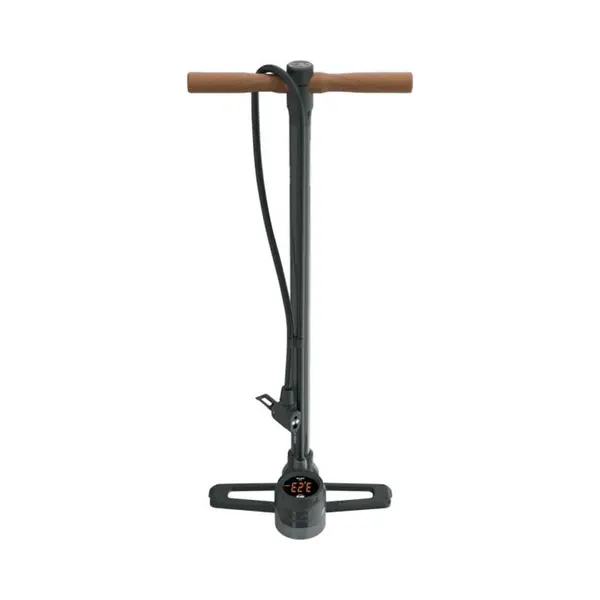 Sks Germany Rennkompressor Nxt Digi Floor Pump (Air Pump For All Valve Types, Led Digital Pressure Gauge, Metal Tube, Metal Base, Wooden Handle, Max. thumbnail