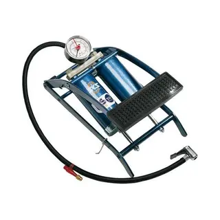Industrial Quality Supplies Sks Fußluftpumpe 5bar Doppelzylinder M.Manometer