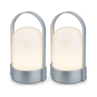 B.K.Licht Asa - Oplaadbare Tafellamp - Snoerloze Lamp - Dimbaar - Kampeerlamp - Tentlamp - 50 Lm - Voor Binnen En Buiten - 9 X 8 X 15, 5 Cm - Mat