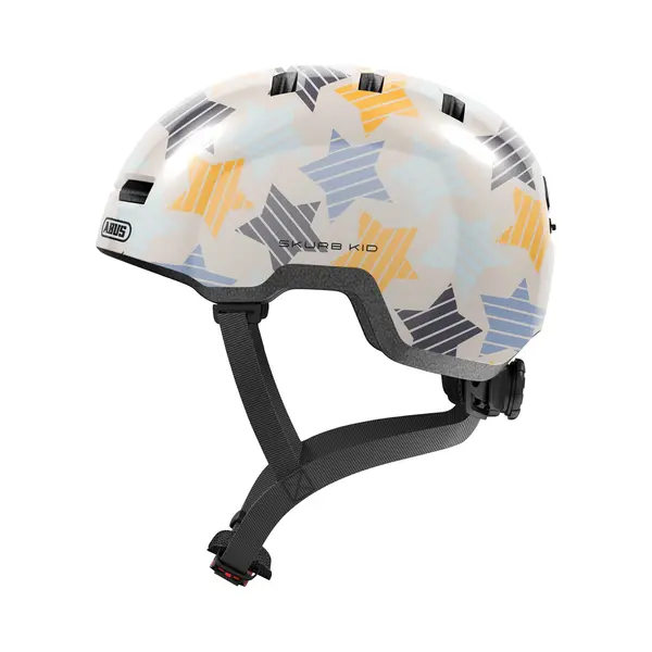 Abus Kinderhelm Skurb Kid - Robuster Fahrradhelm Im Skater-Look Mit Platz Für Einen Zopf Und Vielfältigen Designs - Für Mädchen Und Jungen - Grau thumbnail