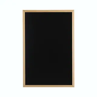 Zeller Present Schöner Leben. Praktisch Wohnen. Zeller 11274 Kreide-/Magnettafel, Metall/Kiefer, Schwarz (ca. 40 X 60 Cm)