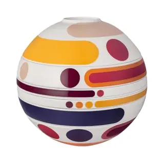 Villeroy & Boch - La Boule Miami, 7-delige Serviesset Voor Twee Personen, Premium Porselein, Vaatwasmachinebestendig, Magnetronbestendig, Meerkleurig