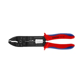 Knipex 97 22 240 Kabel-Crimper Crimpwerkzeug Schwarz, Blau, Rot
