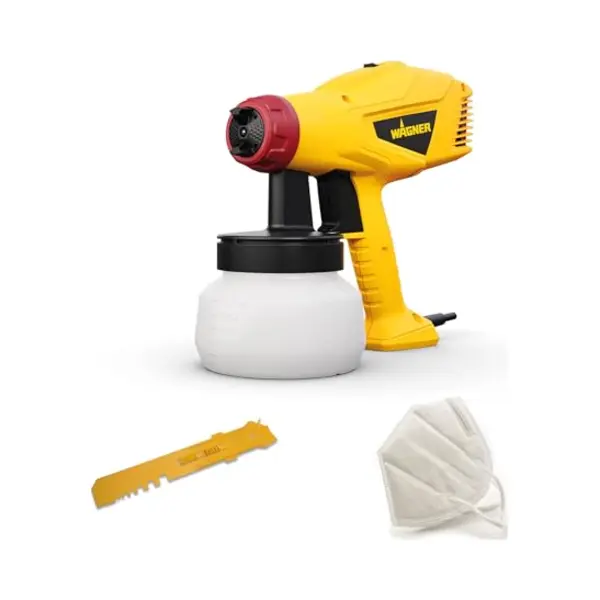 Wagner Farbsprühsystem Wood&Metal Sprayer W125 Für Lacke, Lasuren Im Innen- Und Außenbereich, Gelb, Schwarz, Rot, 5 M - 10 Min, Behälter 600 Ml, thumbnail