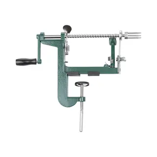 Westmark Apple Peeler/Cutter/Decorer With Screw Clamp For Table Mounting, 31 X 5.3 X 21 Cm, Stainless Steel/Aluminium, Apfeltraum, Green/Silver,