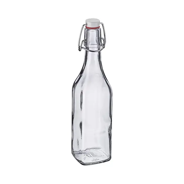 Westmark Beugelfles / Weckfles - Transparant Glas - Luchtdicht - 0.5 Liter - Waterfles - Vierkant - 6.5 X 26 Cm thumbnail