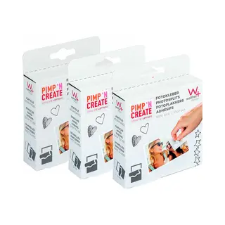 Walther Design FT025TA - Fototape - Dubbelzijdig Zelfklevend - 3 X 1000 Plakkers