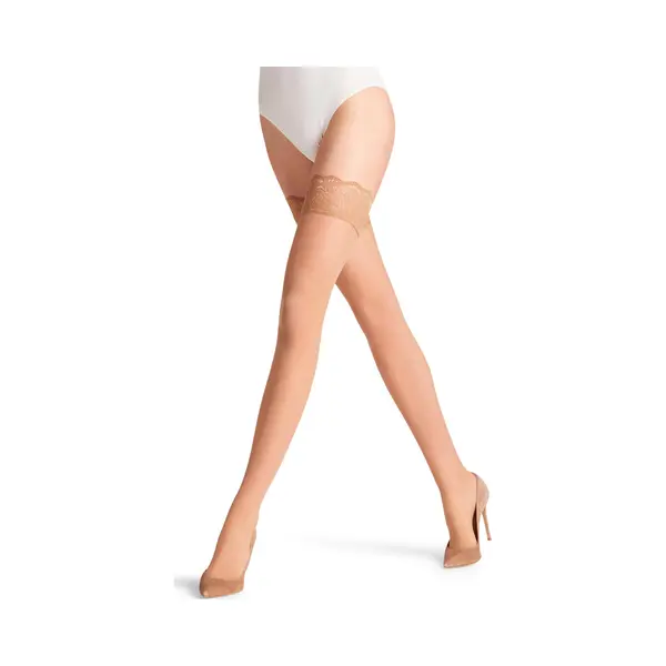Falke Halterlose Feinstrümpfe Matt Deluxe (1-Paar) Mit Dekorativer Zierspitze thumbnail