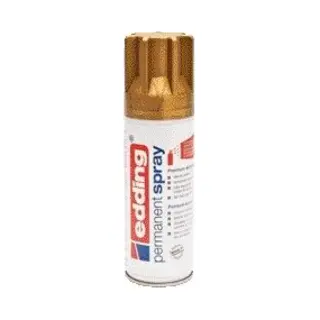 Edding 5200 Spuitverf In Spuitbus - Rijkgoud Mat - 1 Stuk - 200 Ml Verf - Direct Dekkend – 0, 7-1 M2 Oppervlak - Acrylverf Voor Het Lakken En