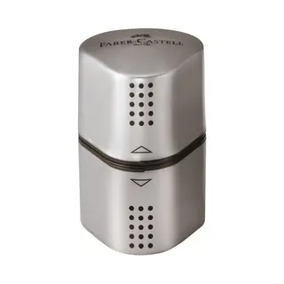 Faber-Castell 48253 potloodslijper Handmatige puntenslijper Zwart, Zilver