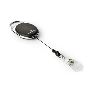 Durable Badge Reel Style Namensschild mit Jojo Schwarz 10 Stück(e)