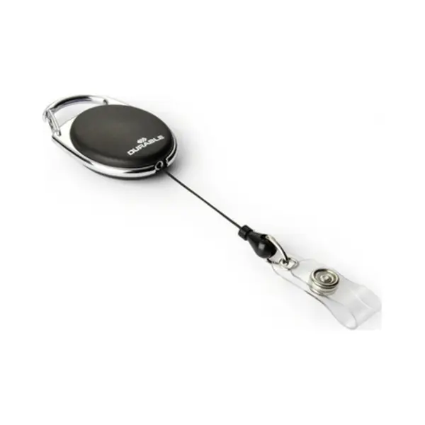 Durable Badge Reel Style Namensschild mit Jojo Schwarz 10 Stück(e) thumbnail