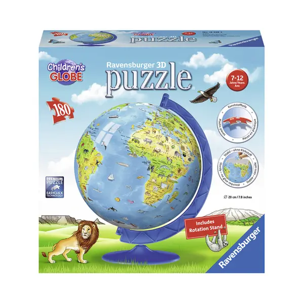 Ravensburger Children's Globe 3D puzzle 180 pc(s) thumbnail