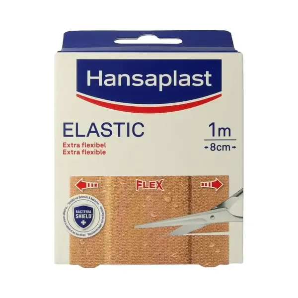 Hansaplast Elastic Pleister Extra Soepel 1mx8cm thumbnail