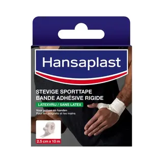 Hansaplast Stevige Sporttape Smal - Tape Voor Polsen En Handen - Blessure Tape - 2.5cm X 10m