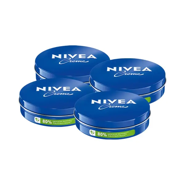 Nivea Crème Blik - Voor Gezicht, Handen En Lichaam - 48H Hydratatie - Bodycrème - Voordeelverpakking - 4 X 150 Ml thumbnail