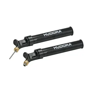 Hudora Ball Pump In & Out In Black Ball Air Pump For Soccer/basketball/volleyball & More - Compact Hand Air Pump In 19 X 4 Cm - Small Air Pump With