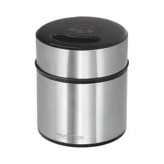 ProfiCook 501140 Eismaschine 1,8 l 12 W Schwarz, Edelstahl