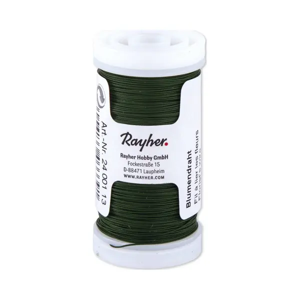 Rayher hobby materialen Rayher Bloemendraad Of Ijzerdraad - Groen - 0.35 Mm Dik - 100 Meter Snoer - Metaaldraad - Bindmaterialen thumbnail