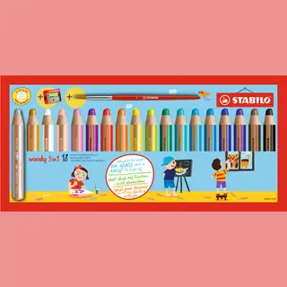 Stabilo Woody 3 in 1 Multicolour 18 pc(s)