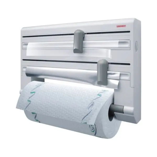 Leifheit 25703 papier handoek-houder Wandgemonteerde houder voor papieren handdoeken Grijs, Wit thumbnail