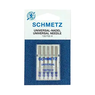 Schmetz | 5 Sewing Machine Needles | Universal | 130/705 H | Size 70/10-90/14