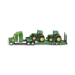 Siku 1:87 Dieplader met John Deere Trekkers