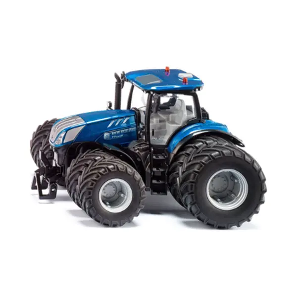 Siku New Holland T7.315 tractor 1:32 blauw metaal,kunststof op afstand bestuurbaar bediening met app via Bluetooth met afneembare dubbele banden zonder afstandsbedieningsmodule thumbnail