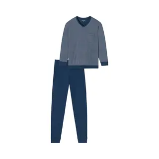 Schiesser Herren Schlafanzug Lang Mit Bündchen - Nightwear Set