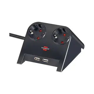 Brennenstuhl 1153500222 Power Erweiterung 1,8 m 2 Ac-Ausgang(e) Innen Schwarz