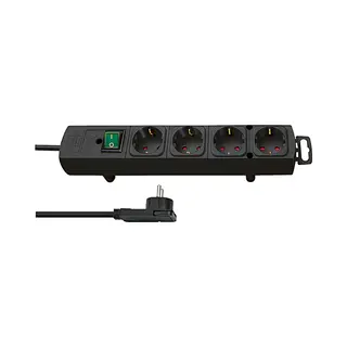 Brennenstuhl 1153100100 power uitbreiding 2 m 4 Ac-uitgang(en) Binnen Zwart