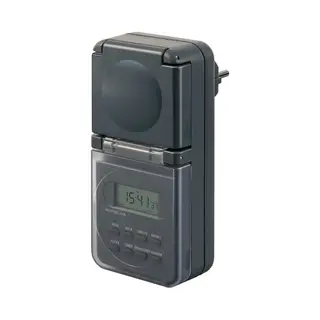 Brennenstuhl 1506706 Elektrischer Timer Grau Wochentimer