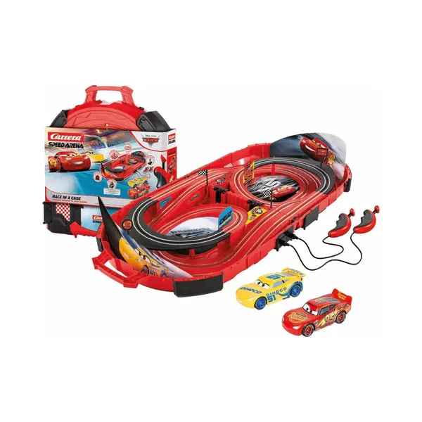 Carrera Speed Arena Race Case, Disney Pixar Cars, 2.77 Metres, With Lightning McQueen & Dinoco Cruz, Suitable From 3 Years+ thumbnail