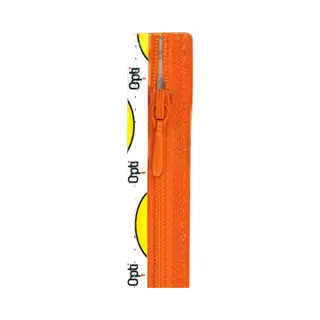 Prym Ritssluiting Kunststof 4mm (niet Deelbaar) Oranje #693 40 Cm - Kunststof Ritsen - Prym