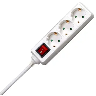 Kopp 129713007 Verlängerungskabel 1,4 m 3 Ac-Ausgänge Weiß