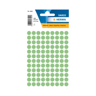 Herma Universele etiketten Ø 8 mm rond groen papier mat 540 st.