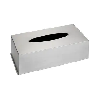 Wenko Tissuebox Rvs - Tissuehouder - Wandmontage - Gesatineerd (1 Stuk)